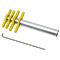 带手柄的软木钻孔机，镀钢组7-10，(9/16”，5/8”，11/16”，3/4”外径)