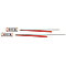 数字长杆温度计:精度为±2.0°F / ±1.0°C.